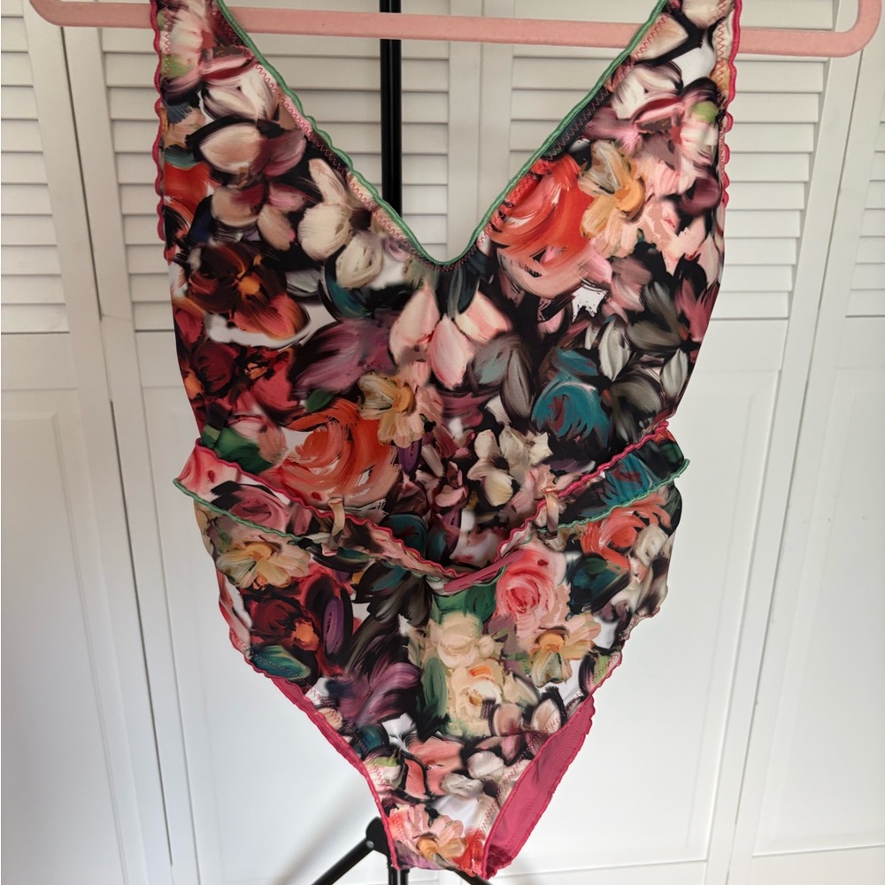 BECCA Pink and Multicolor Swimsuit